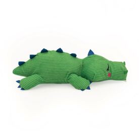 Zippy Paws Snooziez with Silent Shhhqueaker Plush Dog Toy - Alligator  image 1