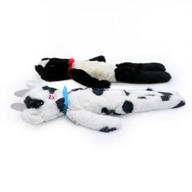 Zippy Paws Fluffy Peltz Plush Squeaker Dog Toy - Sheep & Cow  2-Pack image 1