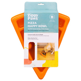 Zippy Paws Happy Bowl Interactive Slow Food Dog Bowl - Pizza image 1