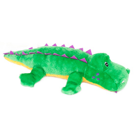 Zippy Paws Grunterz Plush Dog Toys - Alvin the Alligator image 1