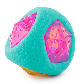 Zippy Paws ZippyTuff Crunch Dog Toy - LED Light Up Ball image 1