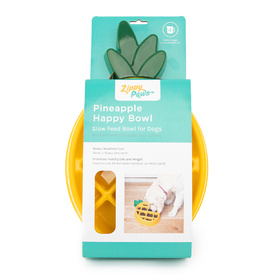 Zippy Paws Happy Bowl Slow Feeder for Dogs - Pineapple image 1