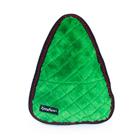 Zippy Paws Tough Z-Stitch Squeaker Dog Toy with No Stuffing - Holiday Gnome image 1