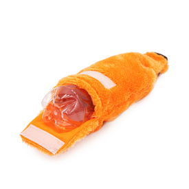 Zippy Paws Happy Hour Halloween Crusherz  Squeaker Bottle Dog Toy - Pumpkin Ale image 1