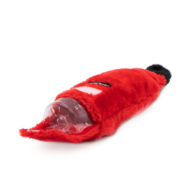 Zippy Paws Christmas Happy Hour Crusherz Squeaker Dog Toy - Santa's Schnapps image 1