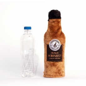 Zippy Paws Happy Hour Crusherz with Replaceable Squeaker Bottle Dog Toy - Whiskey image 1