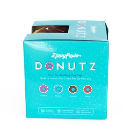 Zippy Paws Donutz Plush Squeaker Dog Toy - Gift Box with 4 Donuts image 1