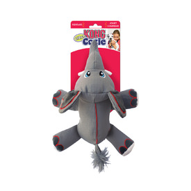 3 x KONG Cozie Ultra Ella Elephant Canvas Squeaker Dog Toy - Medium image 1