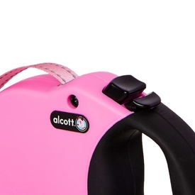 Alcott Flexi-ble Adventure Retractable Tape Dog Leash - Pink image 1