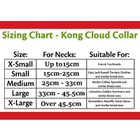 Kong Cloud E Collar Size Chart