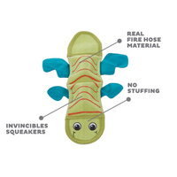 Outward Hound Fire Biterz Tough Squeaker Dog Toy - Red Lizard image 1