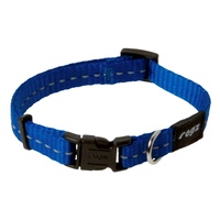 Rogz Utility Side-Release Collar with Reflective Stitching - Blue image 1
