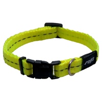 Rogz Utility Side-Release Collar with Reflective Stitching - Dayglow Yellow image 1