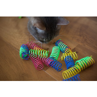 Spot Colourful Cat Springs Cat Toy 10-Pack image 1