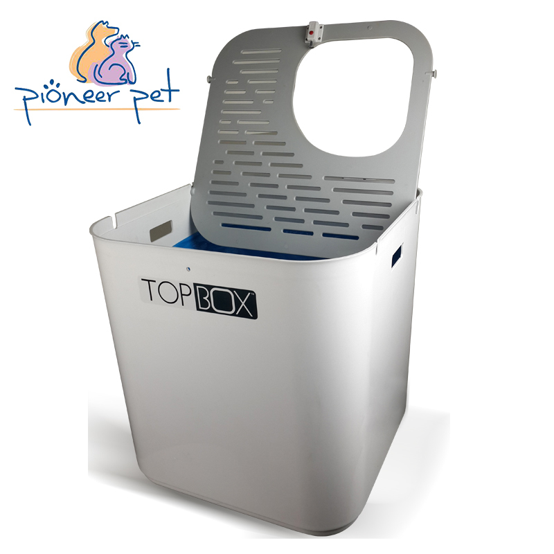 SmartCat The Ultimate Topbox Cat Litter tray with scoop - White image 2