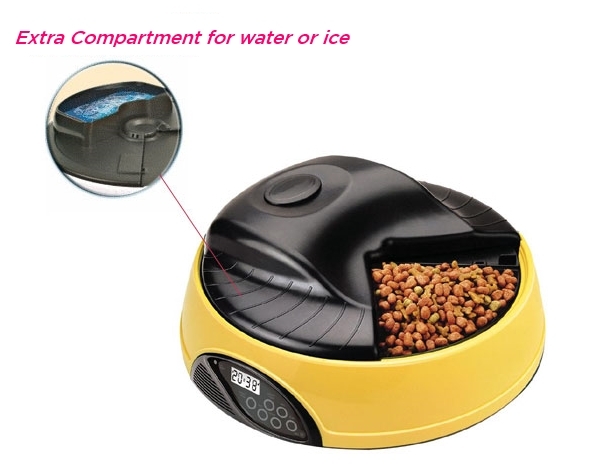 Automatic Programmable Pet Feeder for 4 Meals with LCD Screen image 2