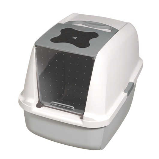 Catit "Clean" Covered & Lockable Cat Litter Tray Pan with Removable Cover image 2