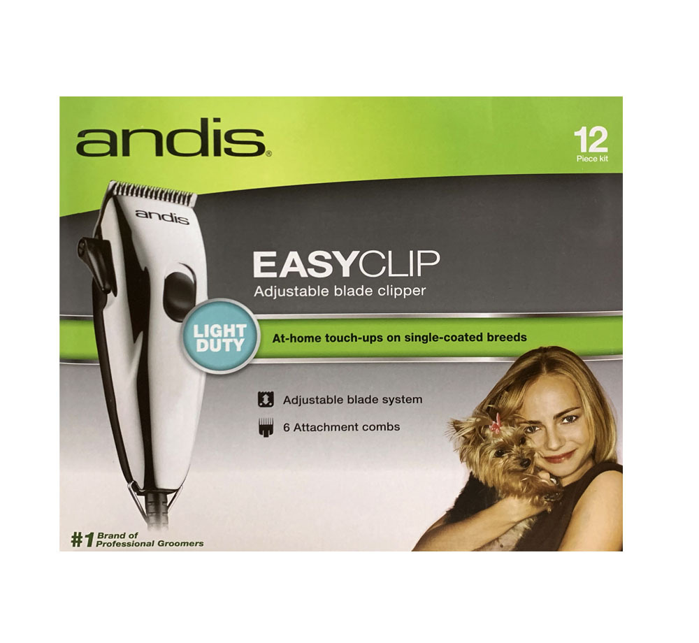 Andis Easy Clip Light Duty Adjustable Blade 12Piece Dog Clipper Kit eBay