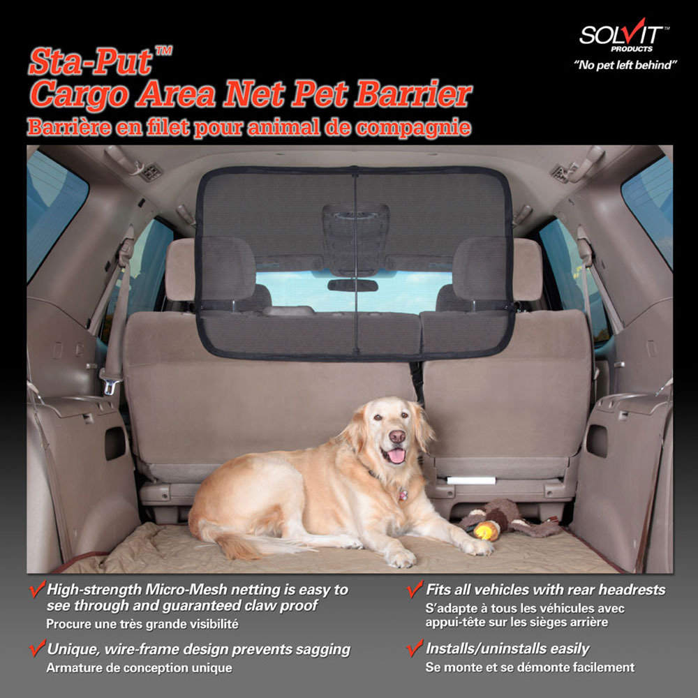 Solvit Cargo Area Net Barrier Seat Car Boot Protector