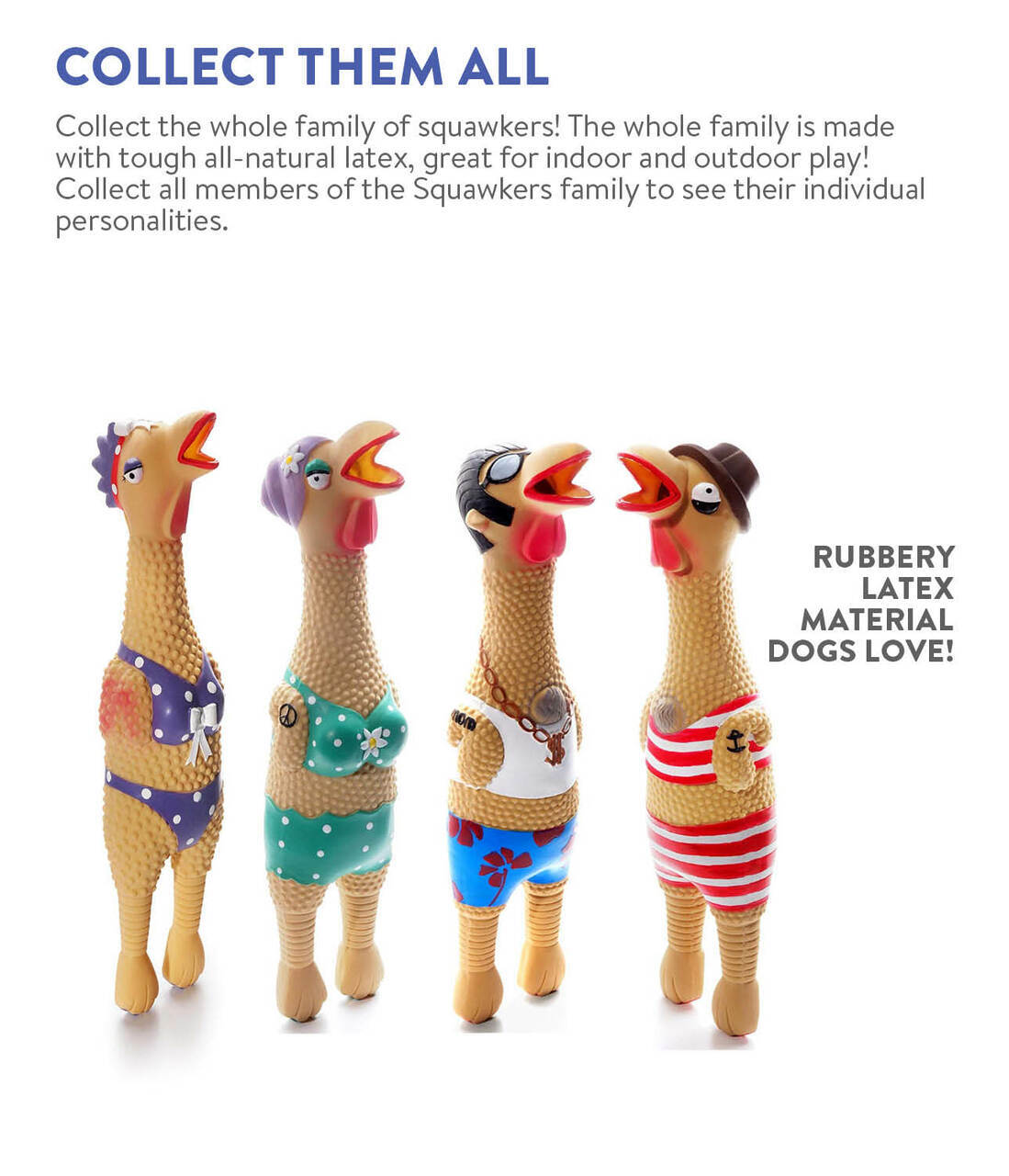 Charming Pet Squawkers Squeaky Latex Dog Toy