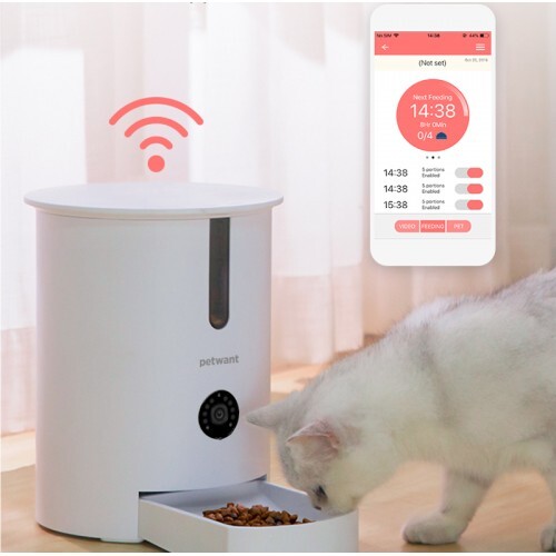 Petwant Automatic WIFI Portion-Control Pet Feeder with Camera and Microphone image 2