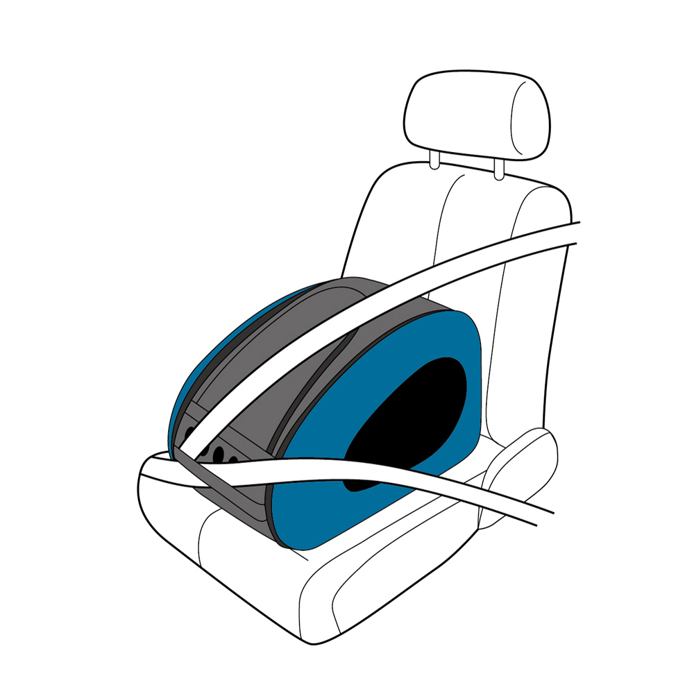 Ibiyaya Convertable Pet Carrier with Wheels - Royal Blue image 2
