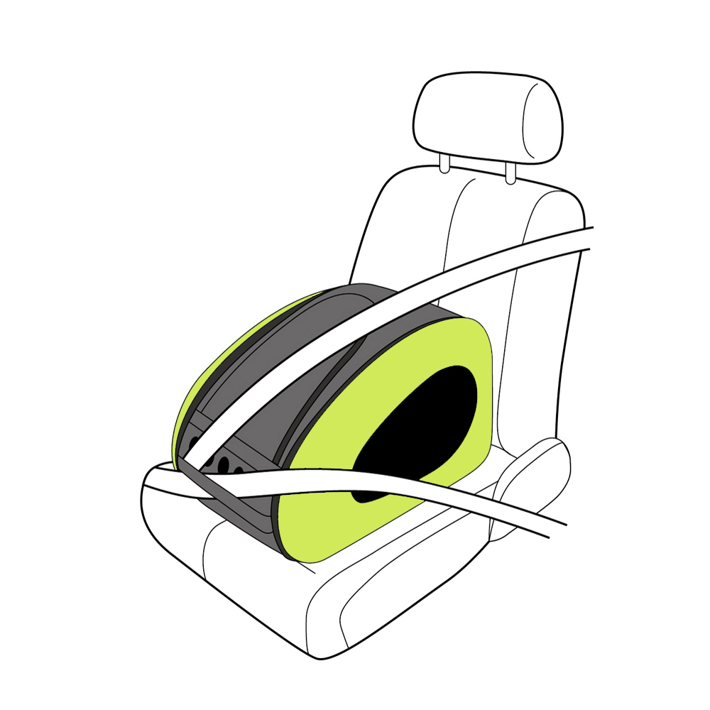 Ibiyaya EVA Pet Carrier/Wheeled Carrier - Apple Green image 2