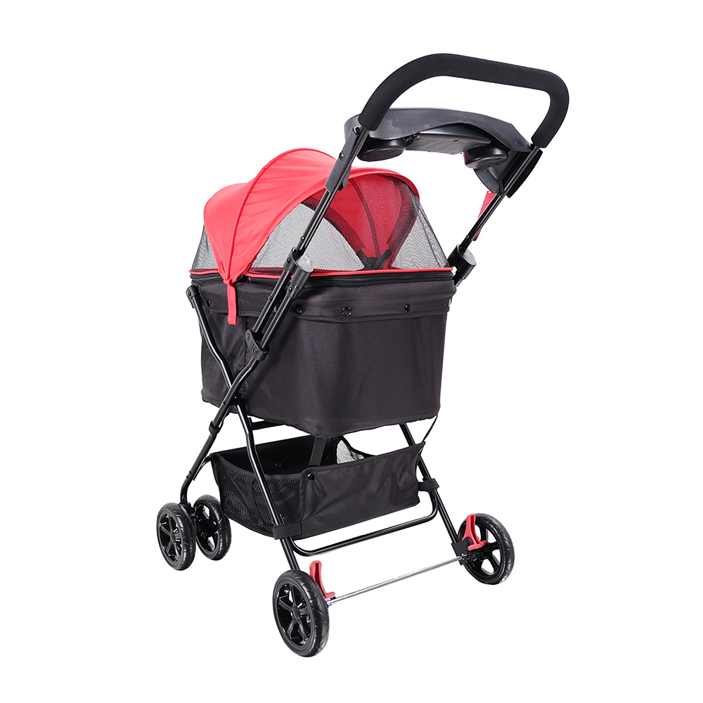 Ibiyaya Easy Strolling Pet Buggy for Cats & Dogs up to 20kg - Rouge Red image 2