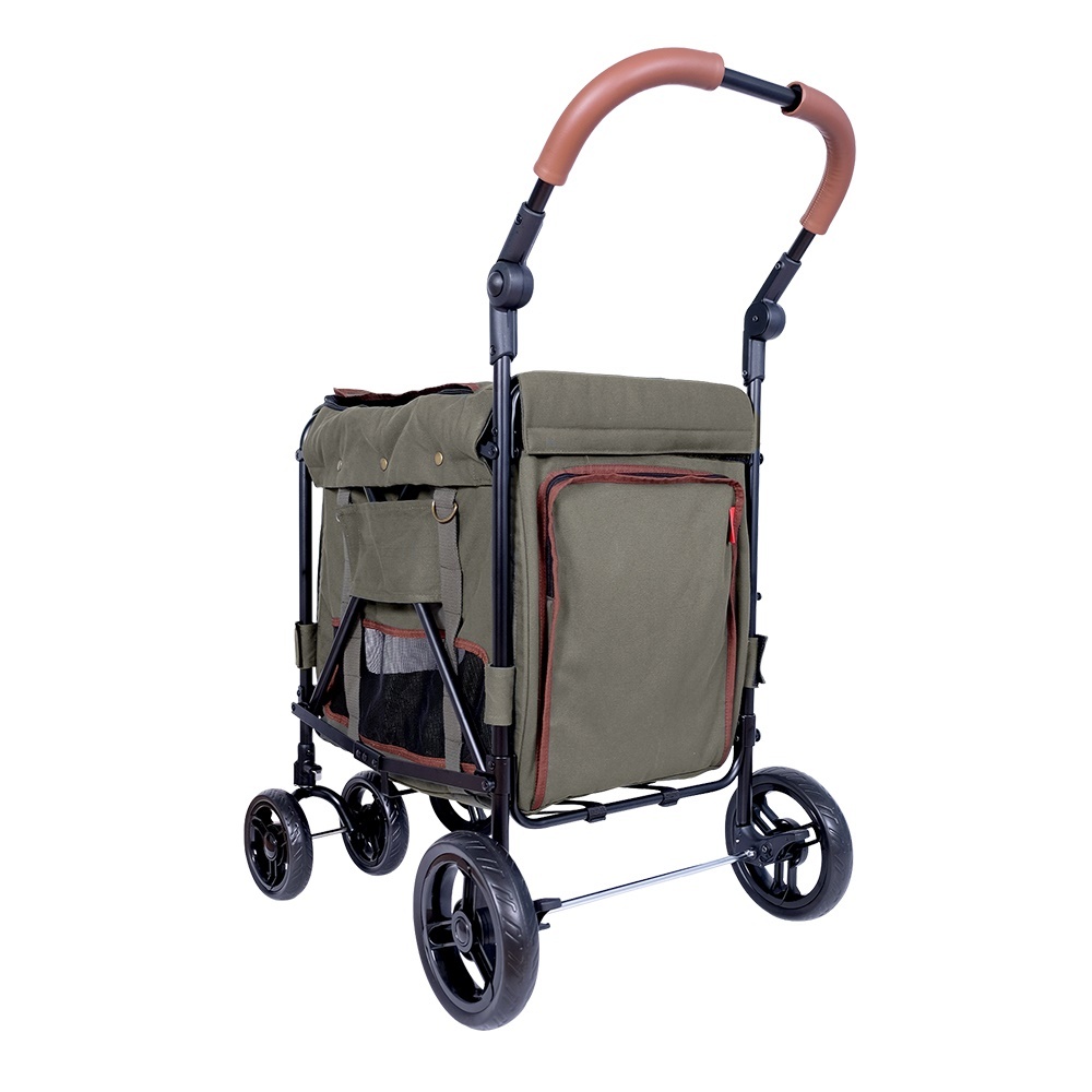 Ibiyaya Gentle Giant Dual Entry Easy-Folding Pet Wagon Stroller Pram for Dogs up to 25kg image 2