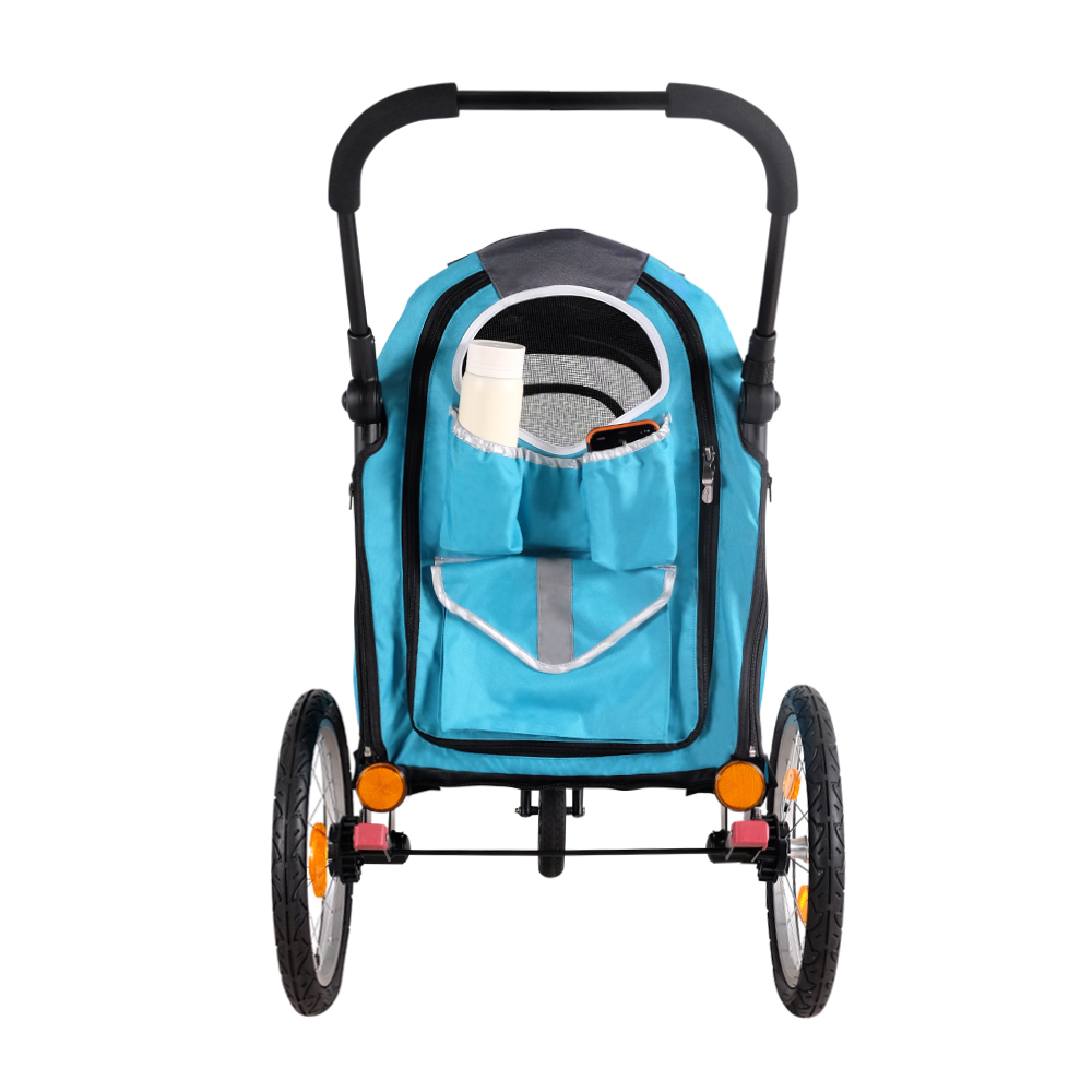 Ibiyaya Happy Pet Stroller Pram Jogger 2.0 - New and Improved w/ Bicycle Attachment image 2