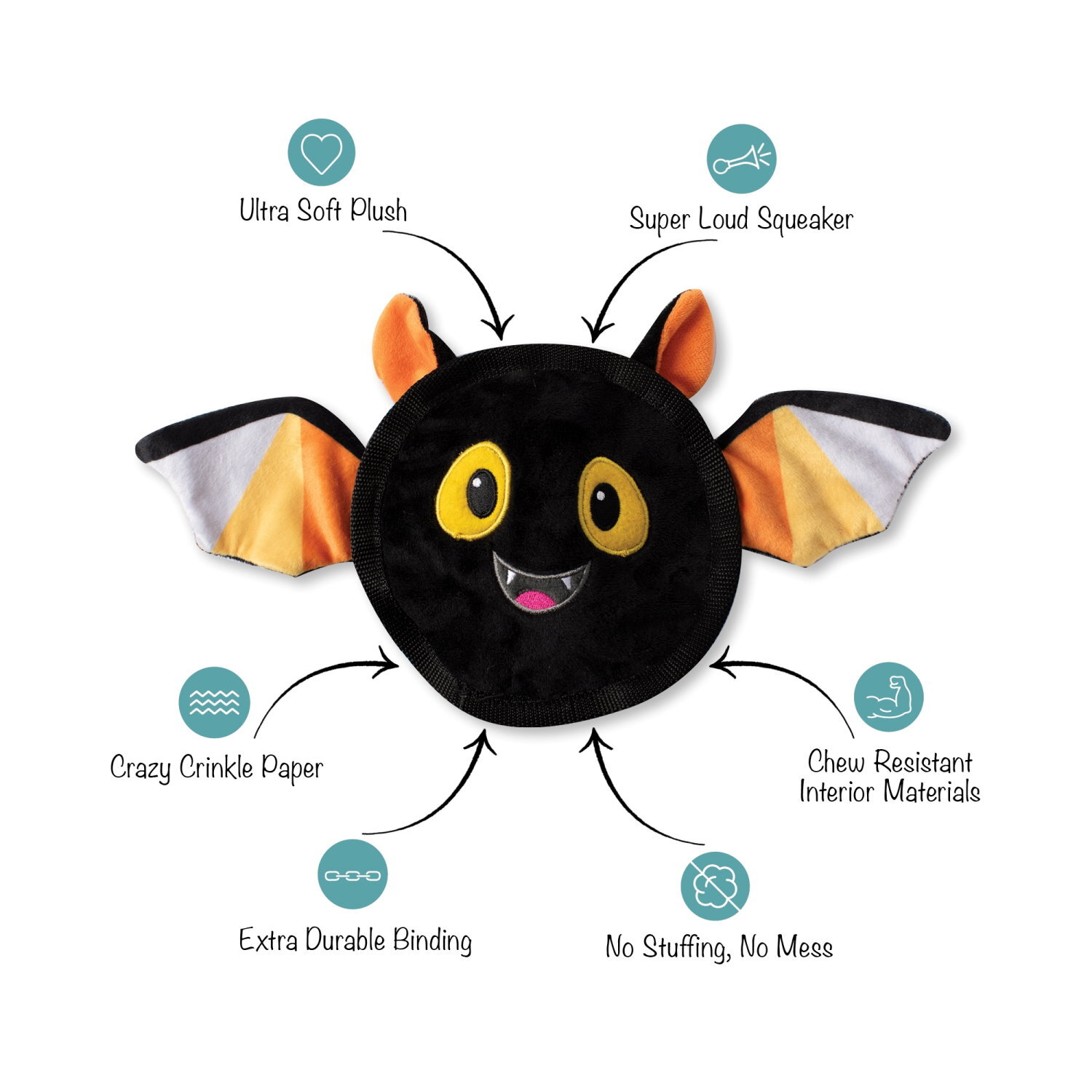 Bat deals dog toy