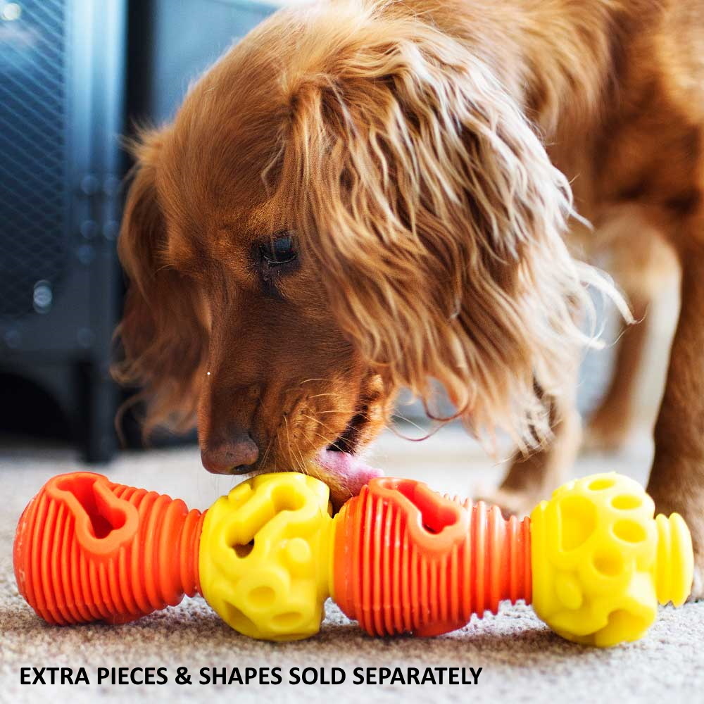 K9 Connectables Mini Starter Pack Interactive Dog Toy - Purple, Orange & Yellow image 2