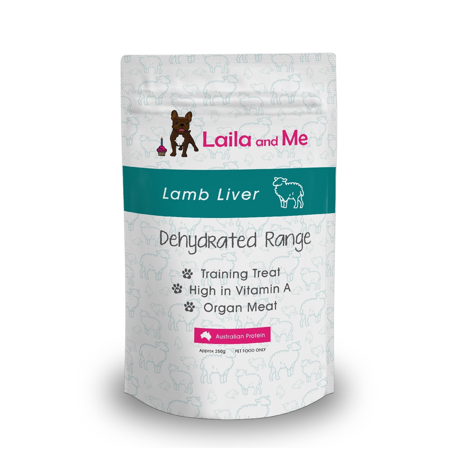 Laila & Me Dehydrated Australian Lamb Liver Cat & Dog Treats 100g/250g image 2
