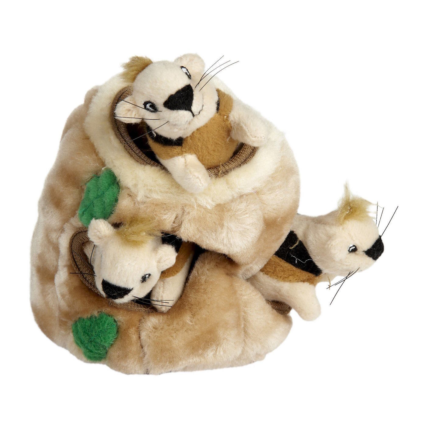 Hide-a-Squirrel Plush Dog Puzzle with Squeaker Squirrels image 2