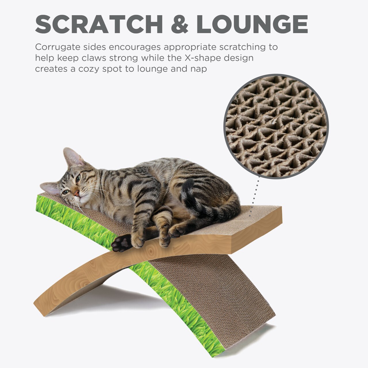 Petstages Easy Life Hammock Cardboard Cat Scratcher & Bed image 2
