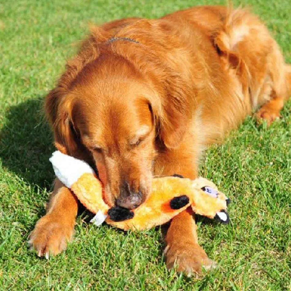 Zippy Paws Stuffing Free Squeaker Dog Toy - Zingy Fox image 2