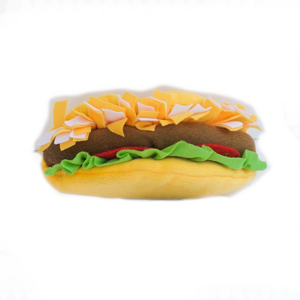 Zippy Paws NomNomz Squeaker Dog Toy - Taco image 2