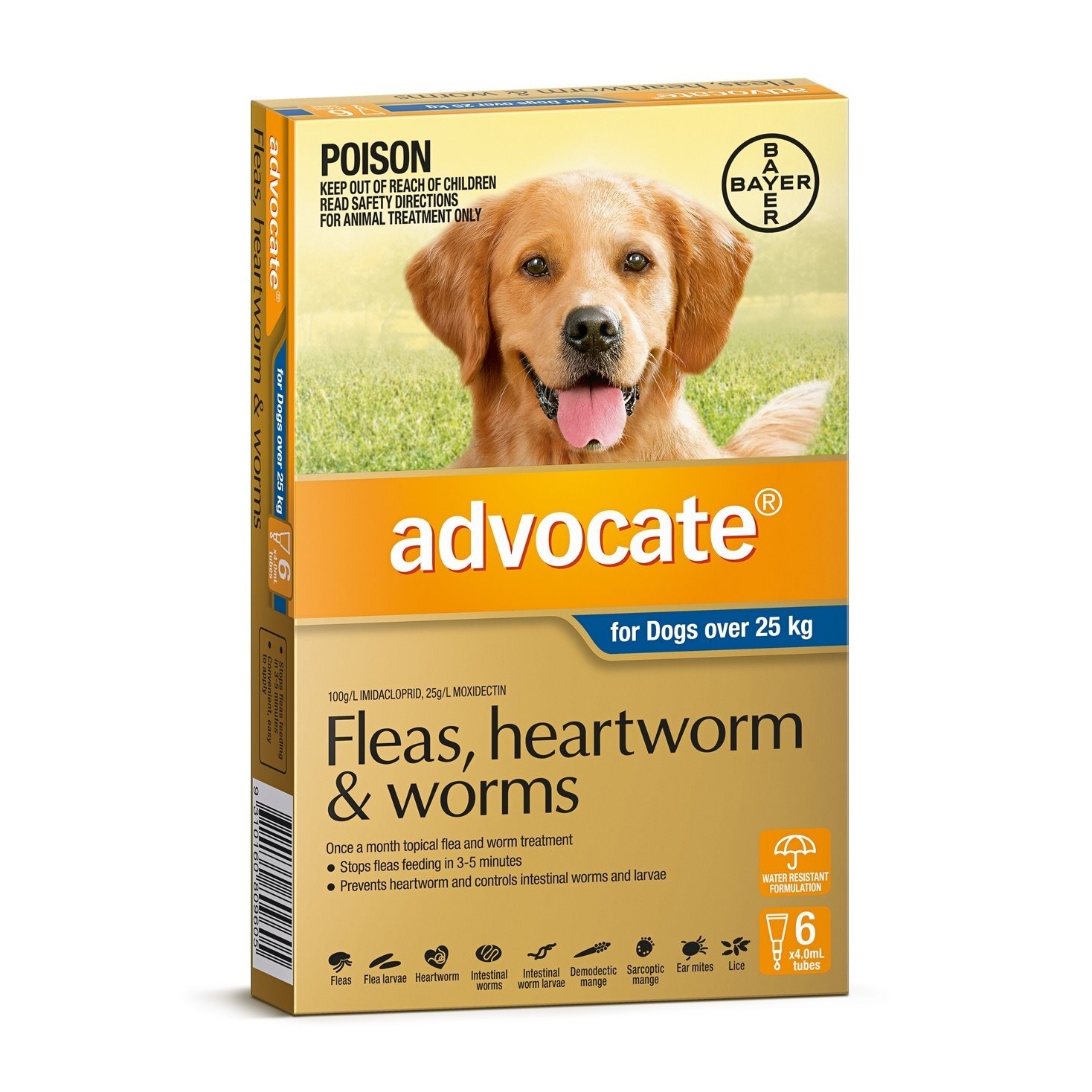 Advocate Treats Fleas Worms All Sizes Of Dog 6 Pack