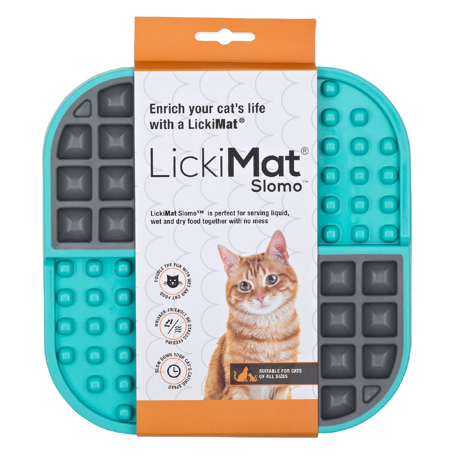 LickiMat Slomo Wet & Dry Double Slow Food Cat Bowl image 2