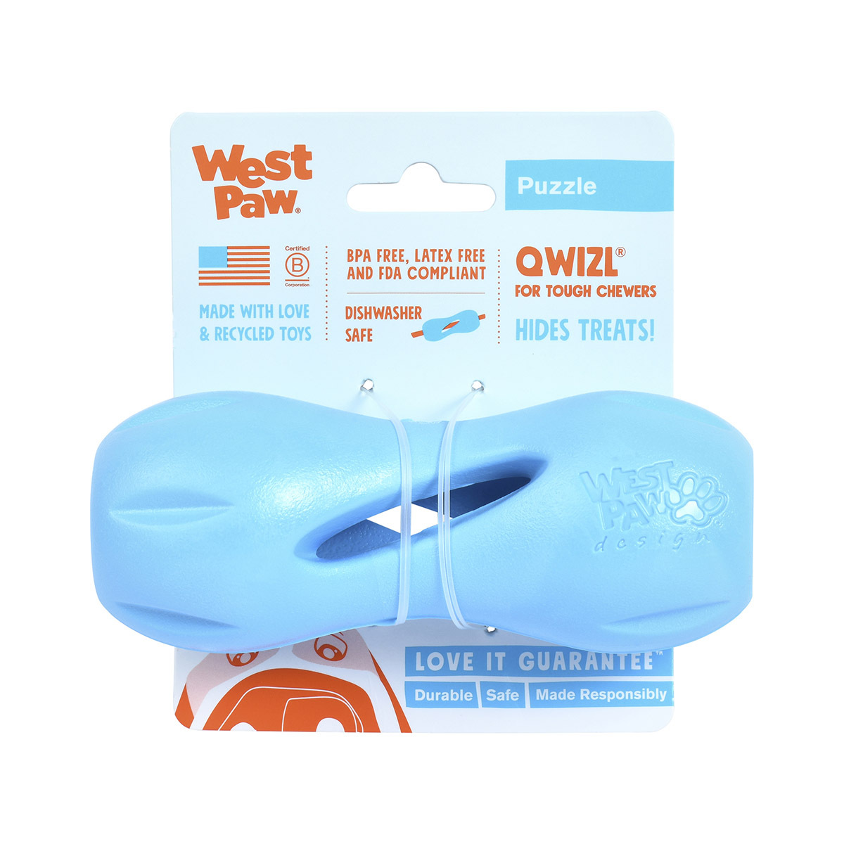 West Paw Qwizl Treat Dispensing Dog Toy - Treat Dispensing Dog Toy image 2