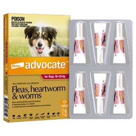 Advocate Spot-On Flea & Worm Control for Dogs 10-25kg - 6-pack image 2