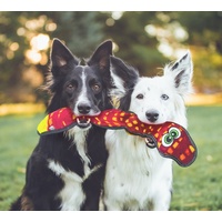 Outward Hound Tough Seamz 6-Squeaker Snake Dog Toy with No Stuffing image 2
