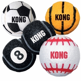 3 x KONG Sport Tennis Balls Dog Toys 3 Pack - Small image 2