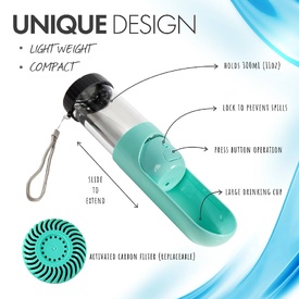 All Fur You Dog Portable Water Bottle | Leak-Proof & Travel-Friendly image 2