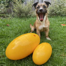 Aussie Dog Footy Feeder Treat Dispensing Dog Toy image 2
