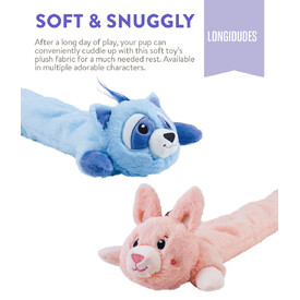 Charming Pet Longidudes Extra Long 75cm Plush Squeaker Dog Toy - Raccoon image 2