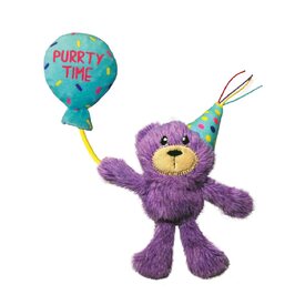 KONG Cat Occasions Birthday Teddy Plush Catnip Cat Toy image 2