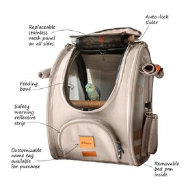 Ibiyaya Trackpack Bird Carrier Backpack image 2