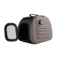 IBIYAYA Classic Foldable Pet Carrier with Multiple Access Points - Chocolate image 2