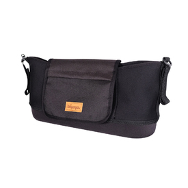 IBIYAYA Pet Pram Organiser Stroller Pouch - Black image 2
